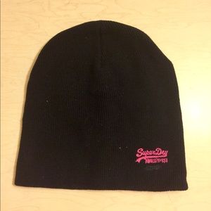 Superdry - Black Beanie - Size OS